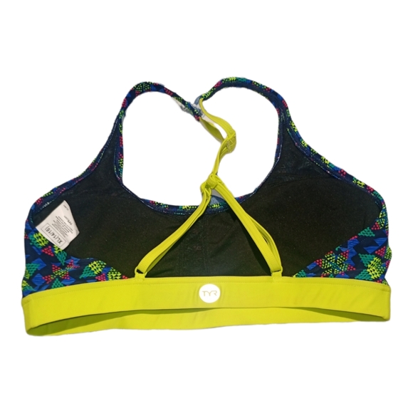 Tyr athletic swim top razorback size 14 16 for extra large geometrical shapes - Picture 5 of 9